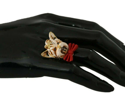 Dolce & Gabbana Elegant Canine Charm Women'S Ring