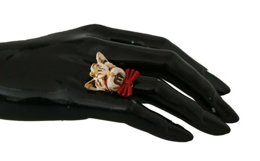 Dolce & Gabbana Elegant Canine Charm Women'S Ring
