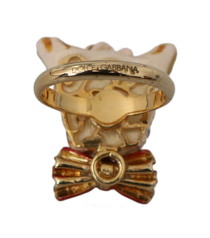 Dolce & Gabbana Elegant Canine Charm Women'S Ring