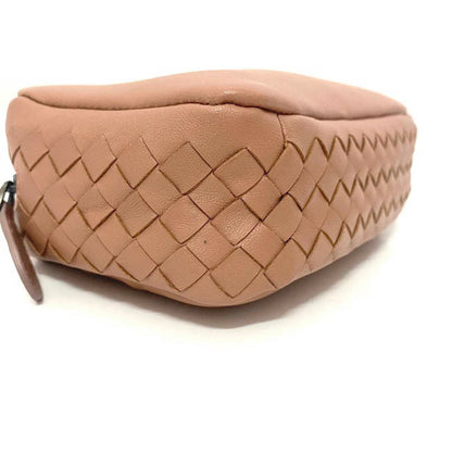 Bottega Veneta Pink Leather Intrecciato