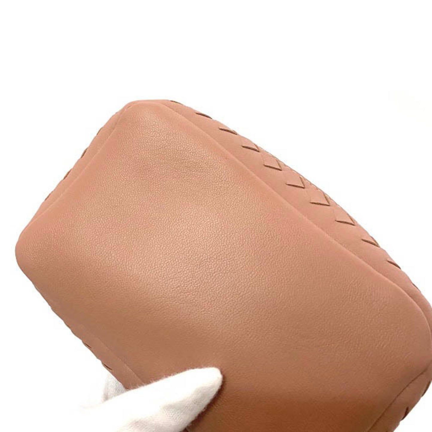 Bottega Veneta Pink Leather Intrecciato