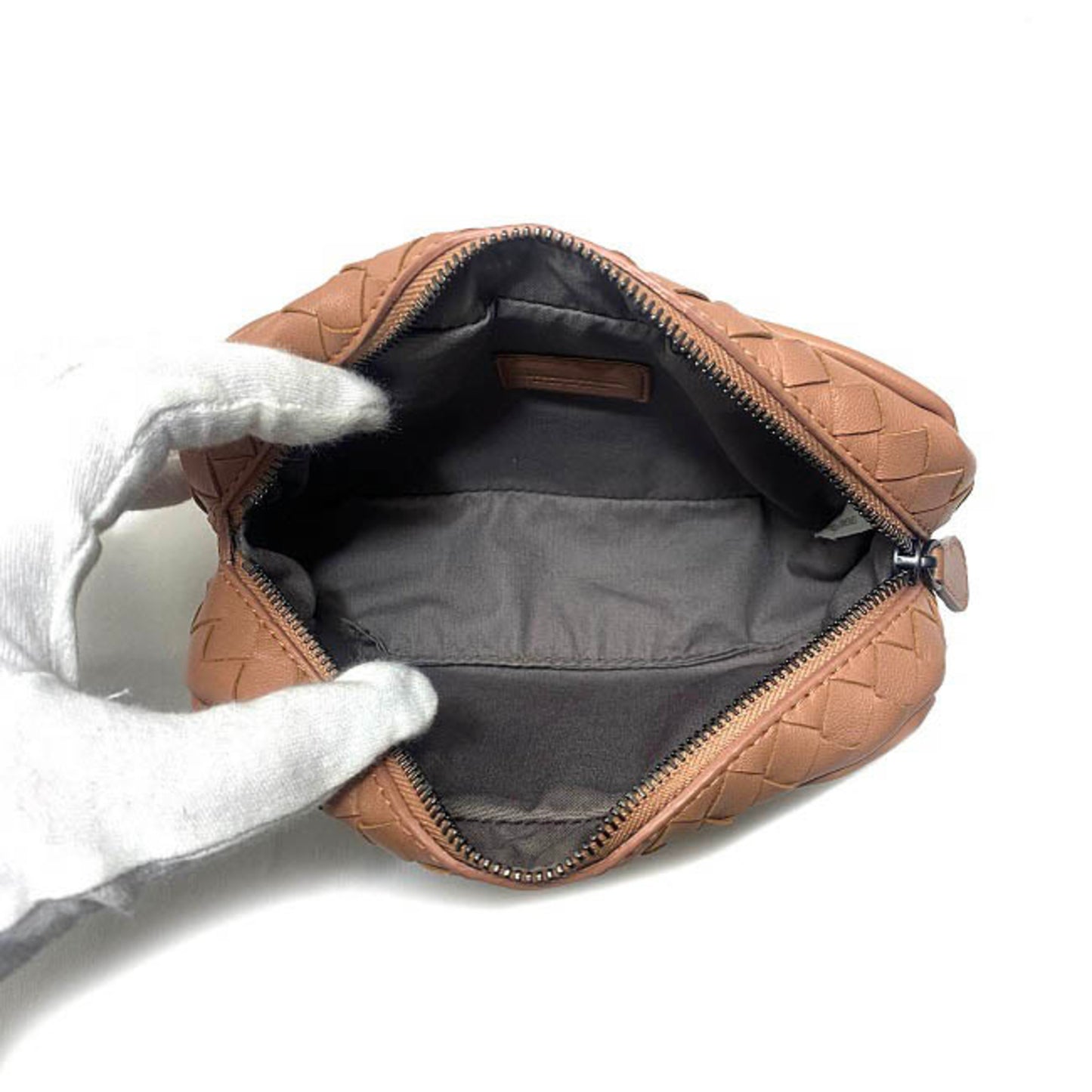 Bottega Veneta Pink Leather Intrecciato