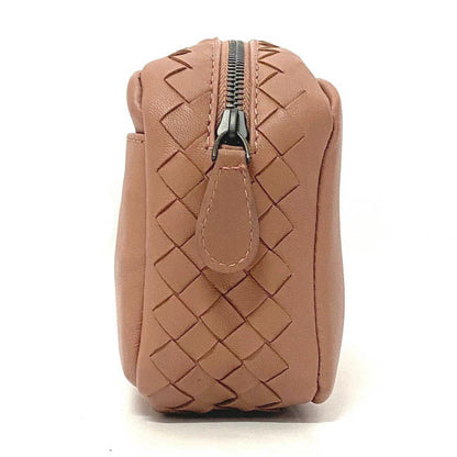 Bottega Veneta Pink Leather Intrecciato