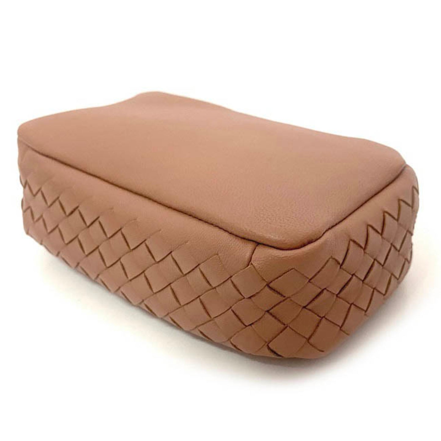Bottega Veneta Pink Leather Intrecciato