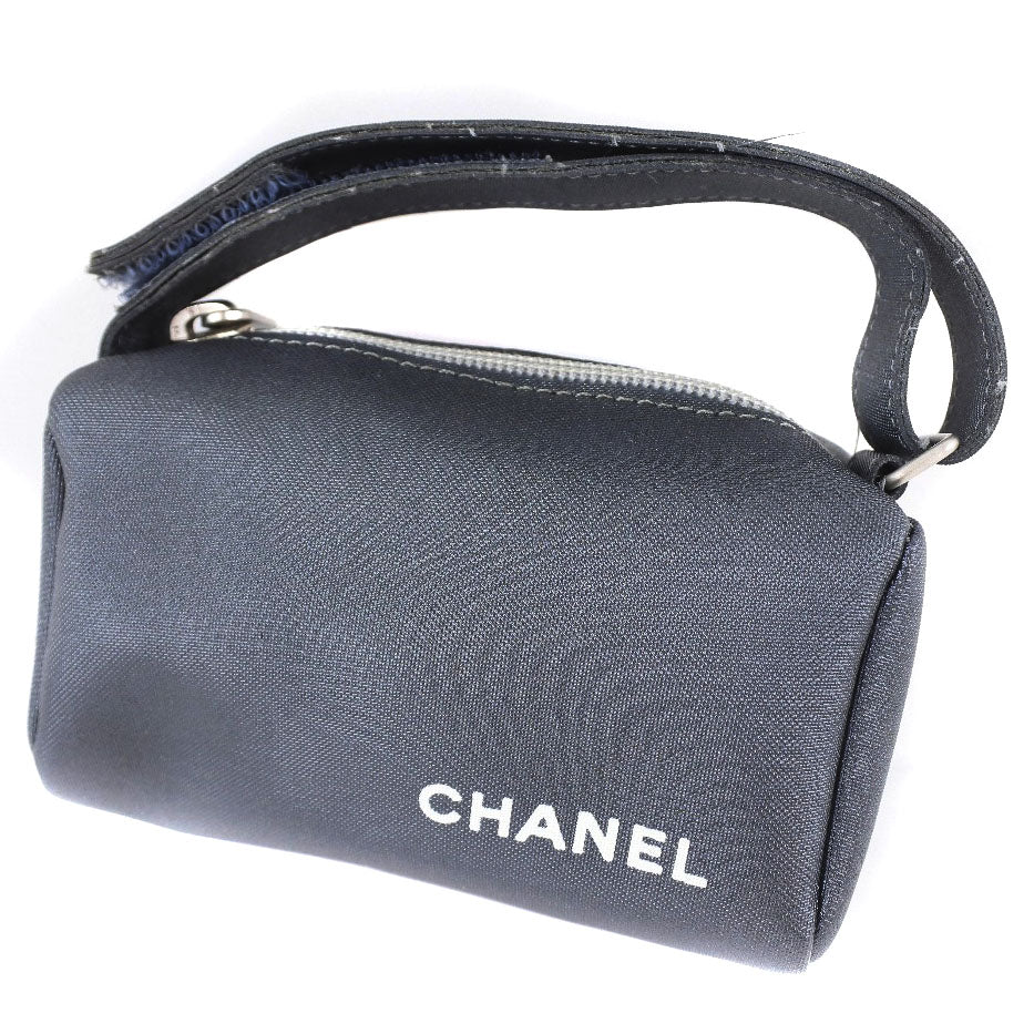 Chanel Gray Synthetic Clutch