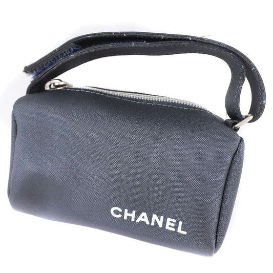 Chanel Gray Synthetic Clutch
