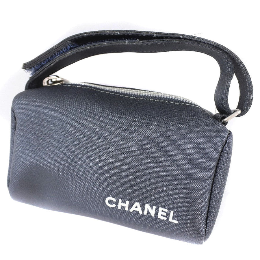Chanel Gray Synthetic Clutch