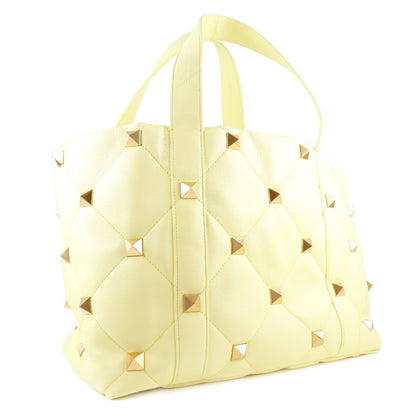 Valentino Garavani Yellow Pony-style Calfskin Roman Stud