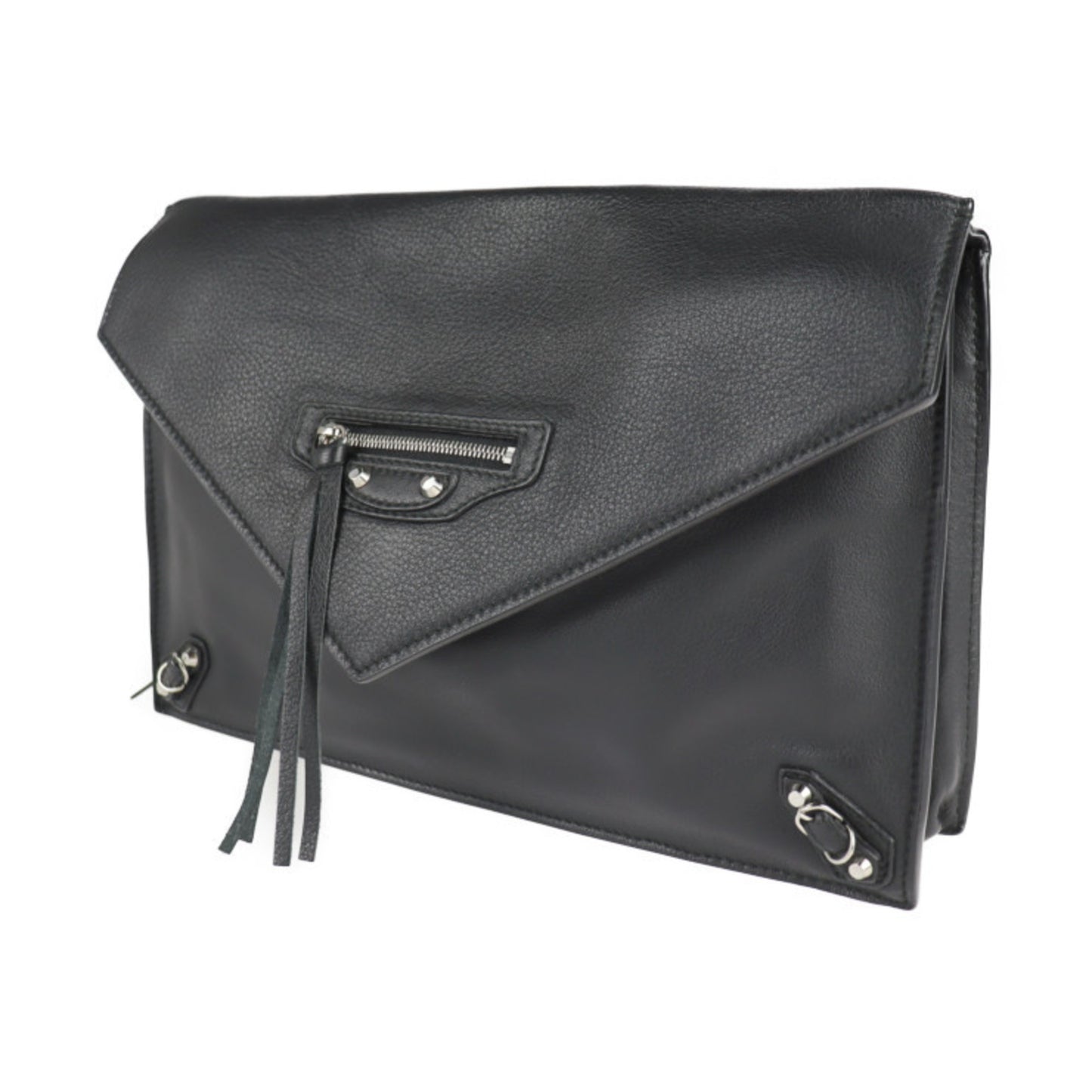 Balenciaga Black Pony-style Calfskin Papier