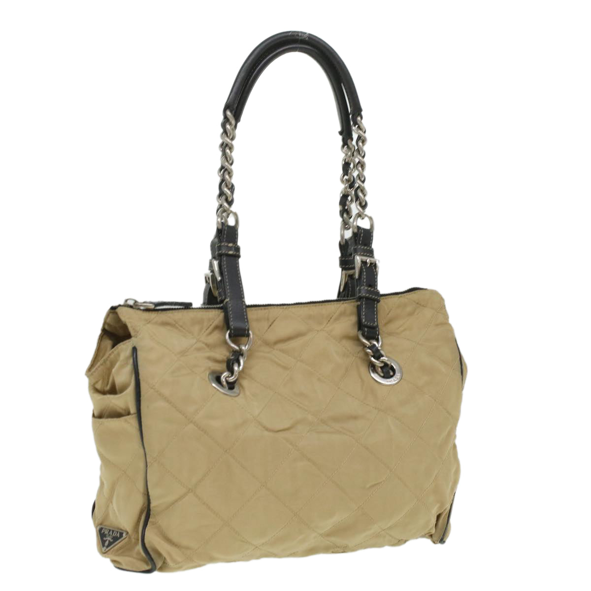 Prada Brown Canvas Handbag
