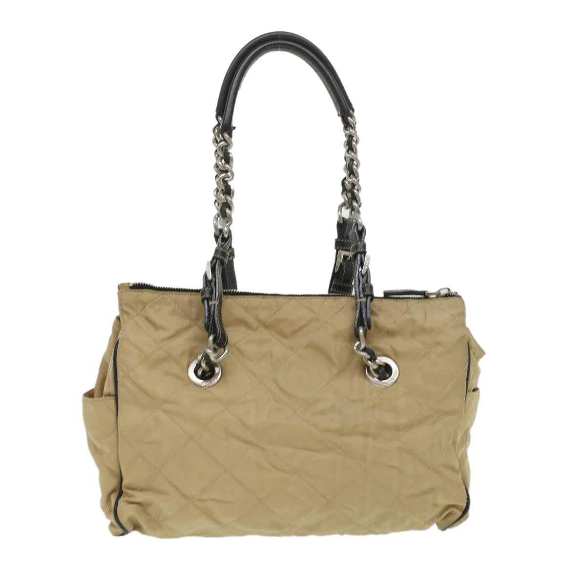 Prada Brown Canvas Handbag