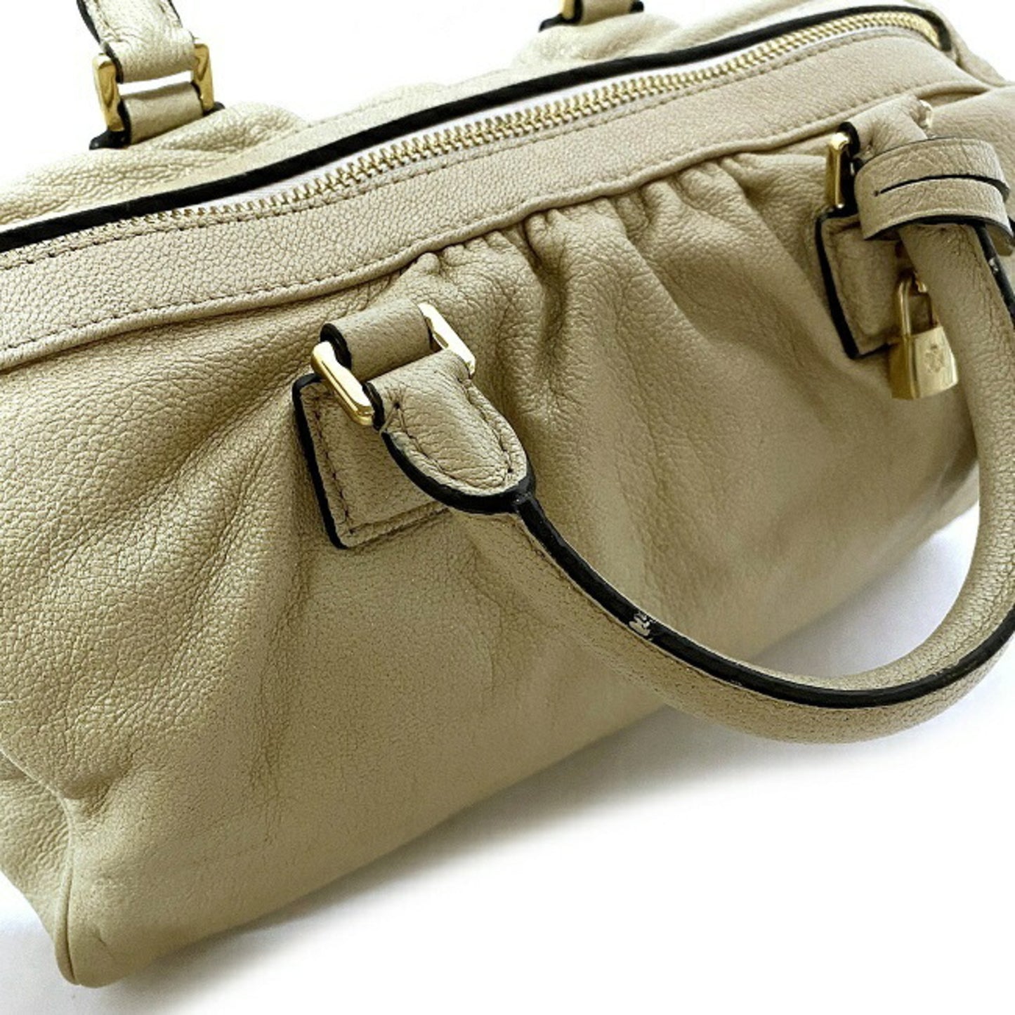 Loewe Gold Leather Handbag