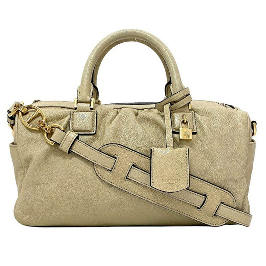 Loewe Gold Leather Handbag