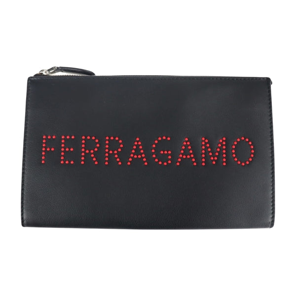 Fendi Brown Canvas Clutch