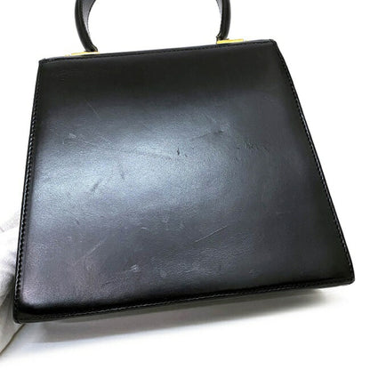 Salvatore Ferragamo Black Leather Gancini