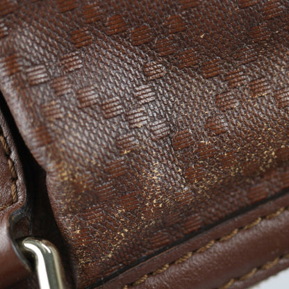 Gucci Brown Leather Diamante