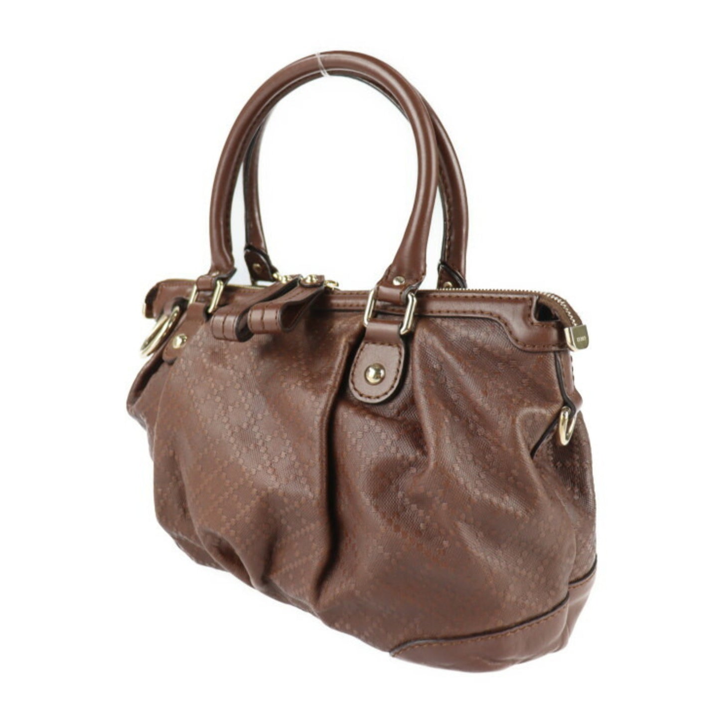 Gucci Brown Leather Diamante