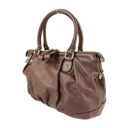 Gucci Brown Leather Diamante