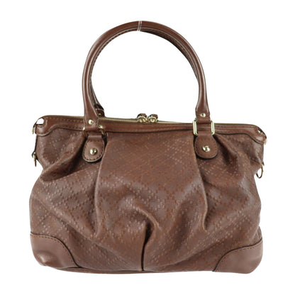 Gucci Brown Leather Diamante