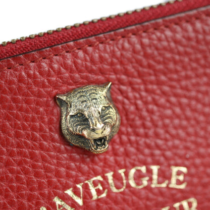 Gucci Red Leather Animalier