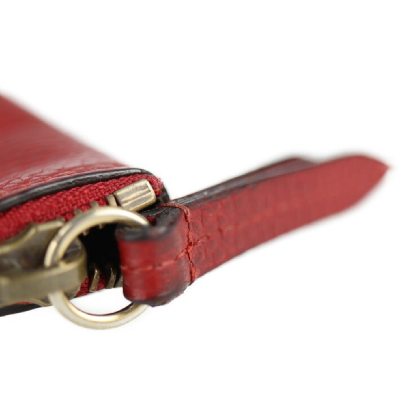 Gucci Red Leather Animalier