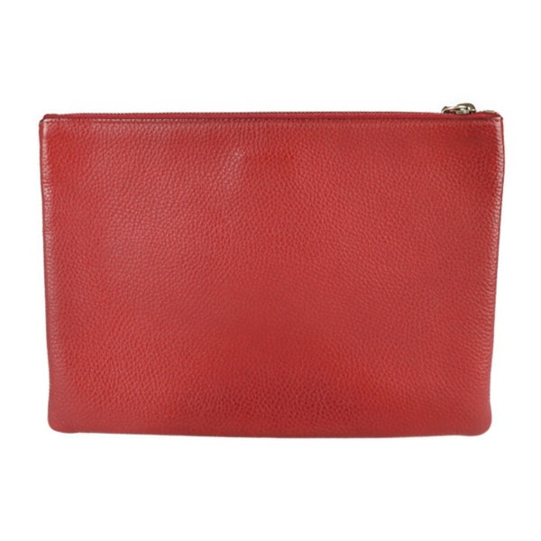 Fendi Brown Canvas Clutch