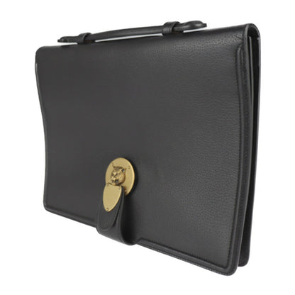 Gucci Black Leather Clutch
