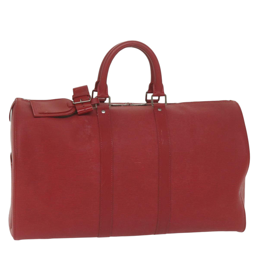 Louis Vuitton Vintage Epi Leather Travel Bag with Gilded Metal Finishes
