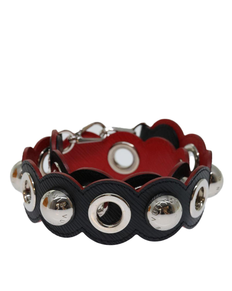 Louis Vuitton LV Monogram Empreinte Strap Red  Black