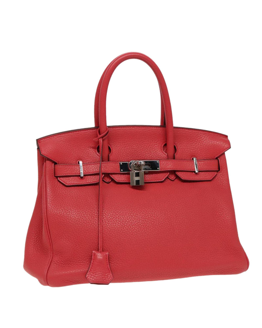 Hermes Birkin 25 Red Leather Handbag