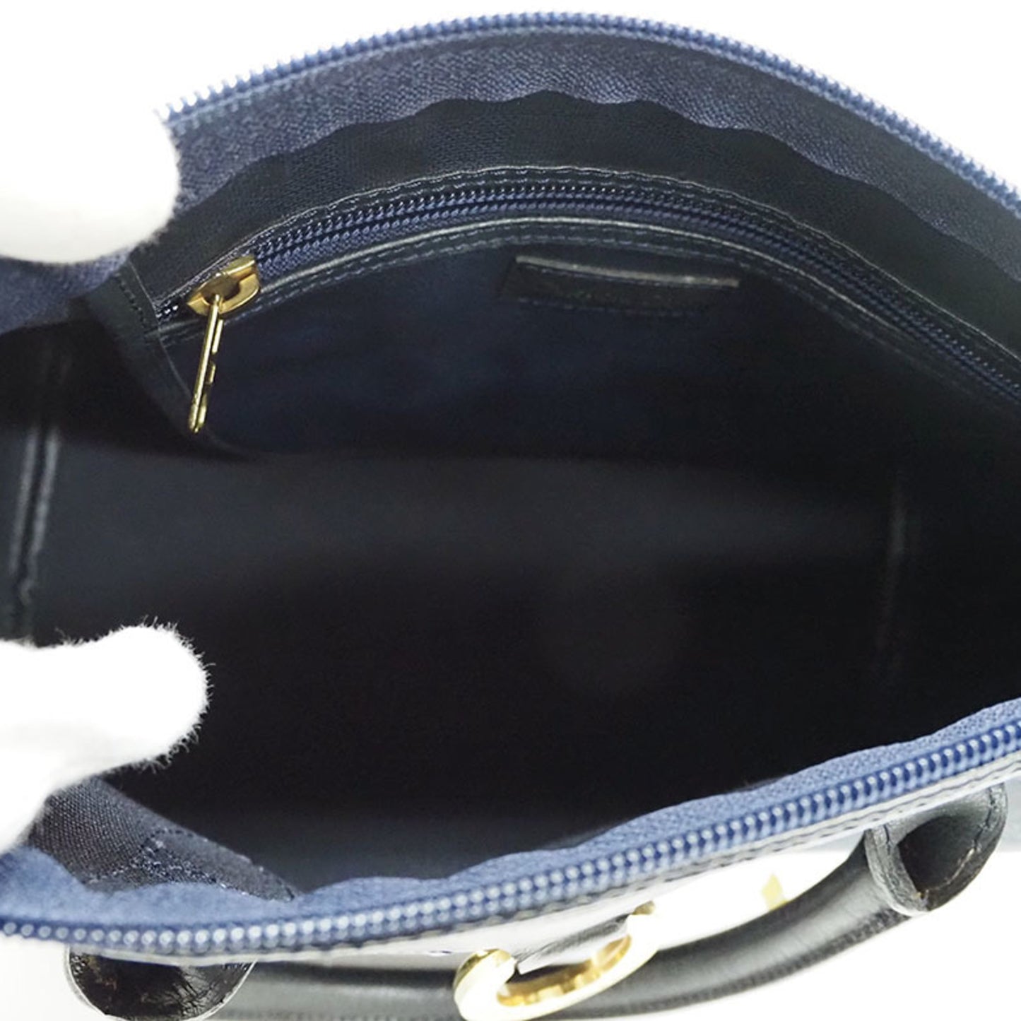 Dior Blue Canvas Handbag