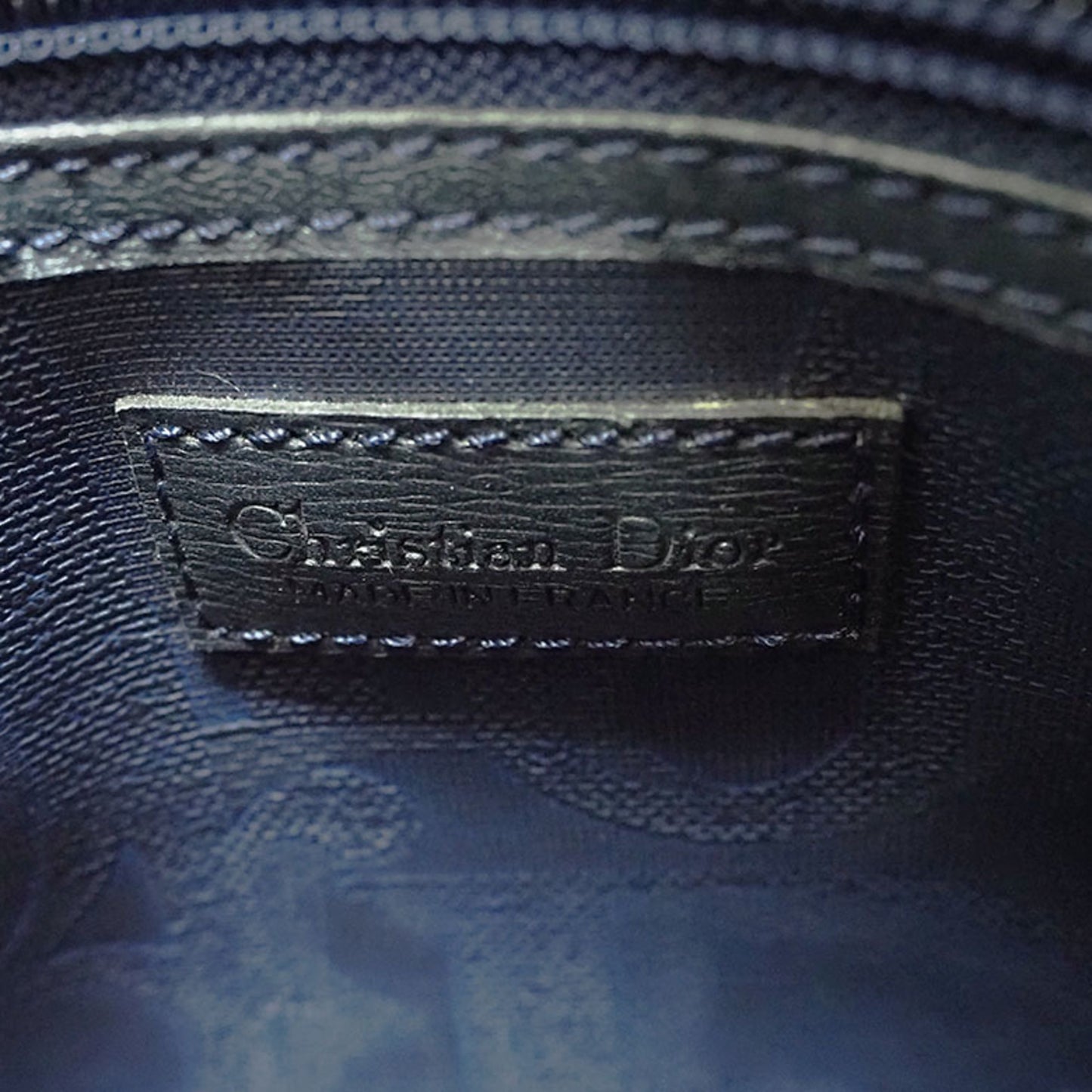 Dior Blue Canvas Handbag