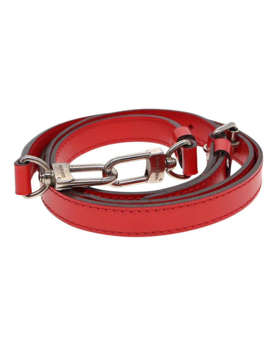 Louis Vuitton Red Leather Strap J02311