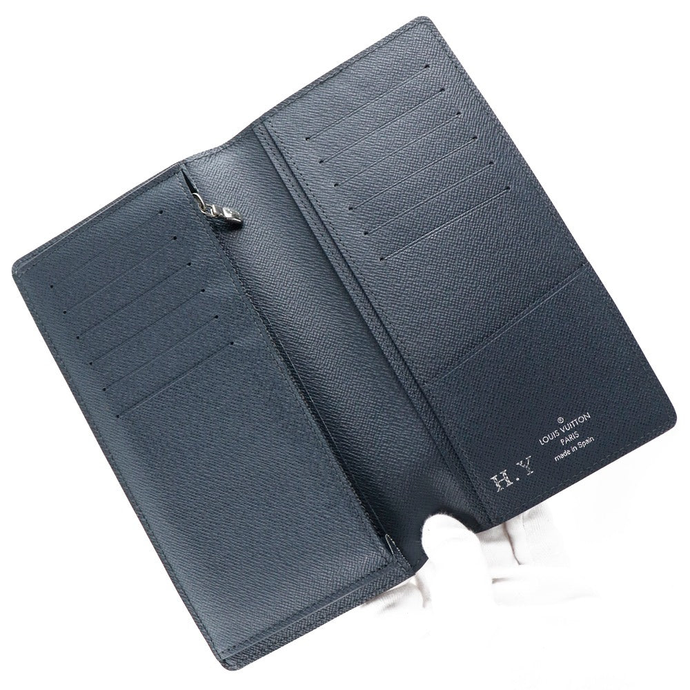 Louis Vuitton Blue Leather Brazza