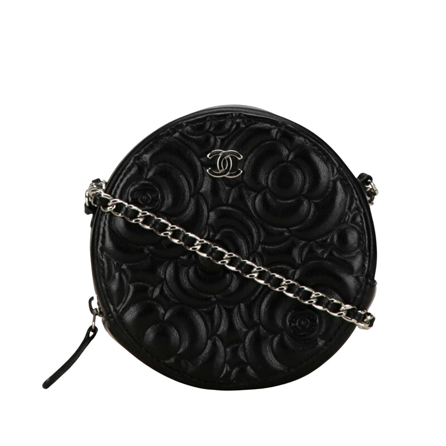 Chanel Round Camellia Crossbody Bag