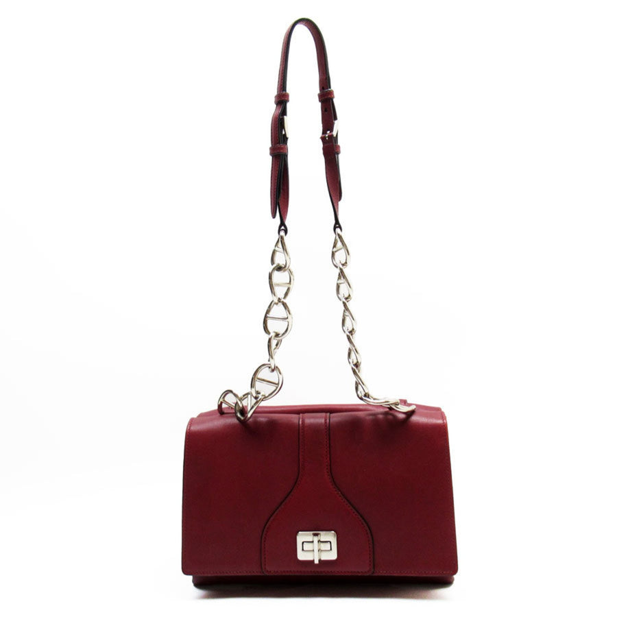 Prada Chain Shoulder Bag 1BD218 Red