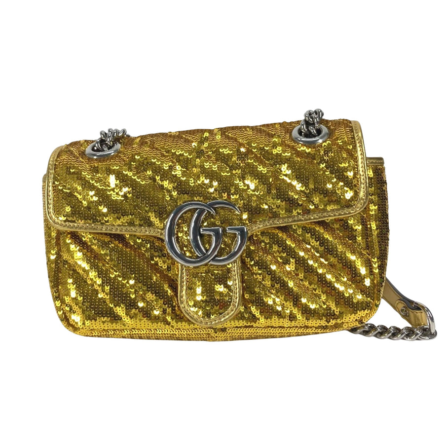 Gucci GG Marmont Sequin Chain Bag