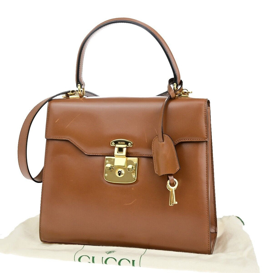 Gucci Vintage Leather Top Handle Bag