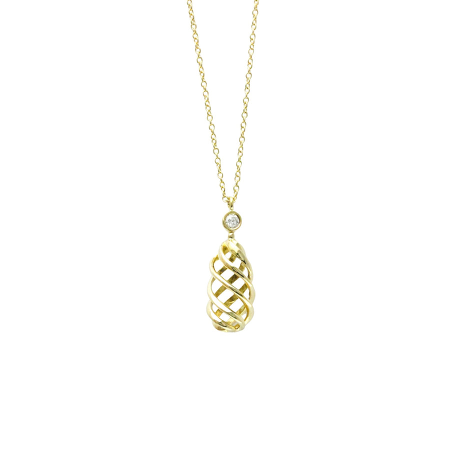 Tiffany & Co. Twisted Rope Pendant Diamond Accent
