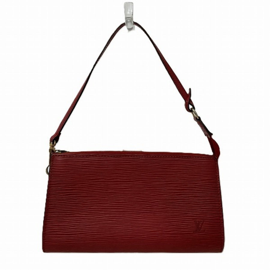Louis Vuitton Pochette Epi Clutch Red