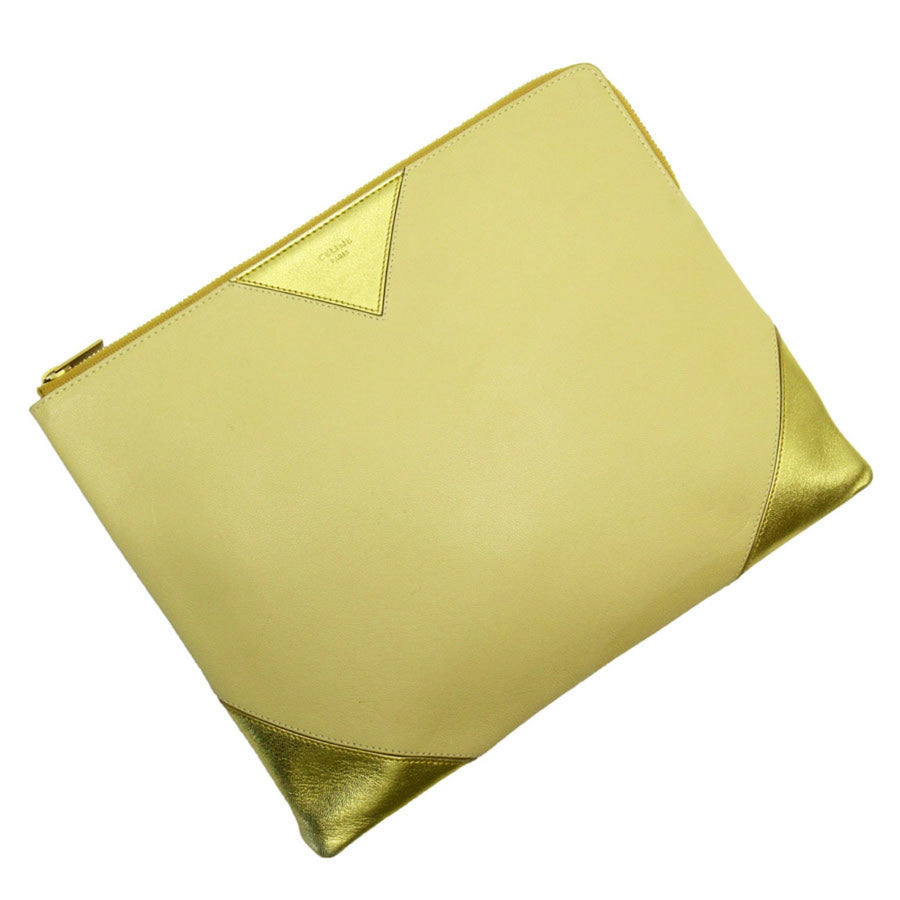 Celine Triomphe Clutch Bag Leather Clutch