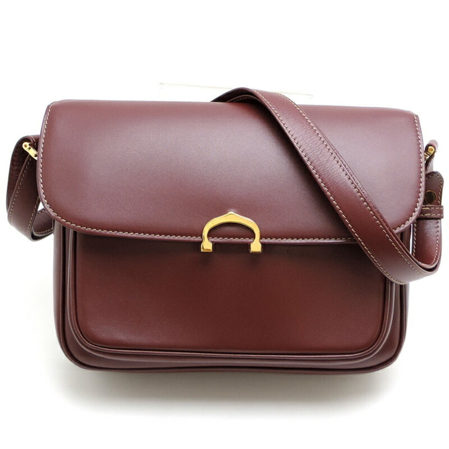 Cartier Leather Shoulder Bag Marron Style