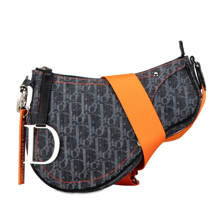 Dior Dior Saddle Bag Oblique Denim