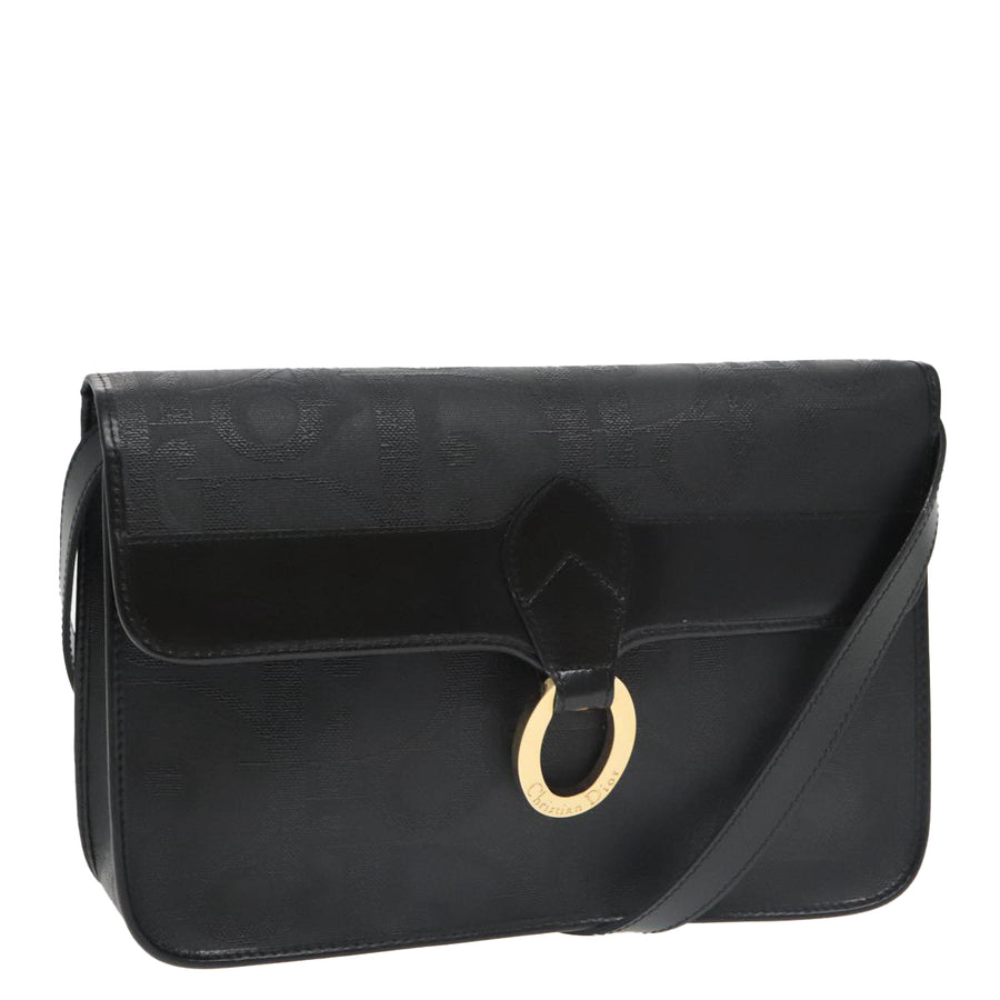 Dior Vintage Dior Shoulder Bag Black Monogram