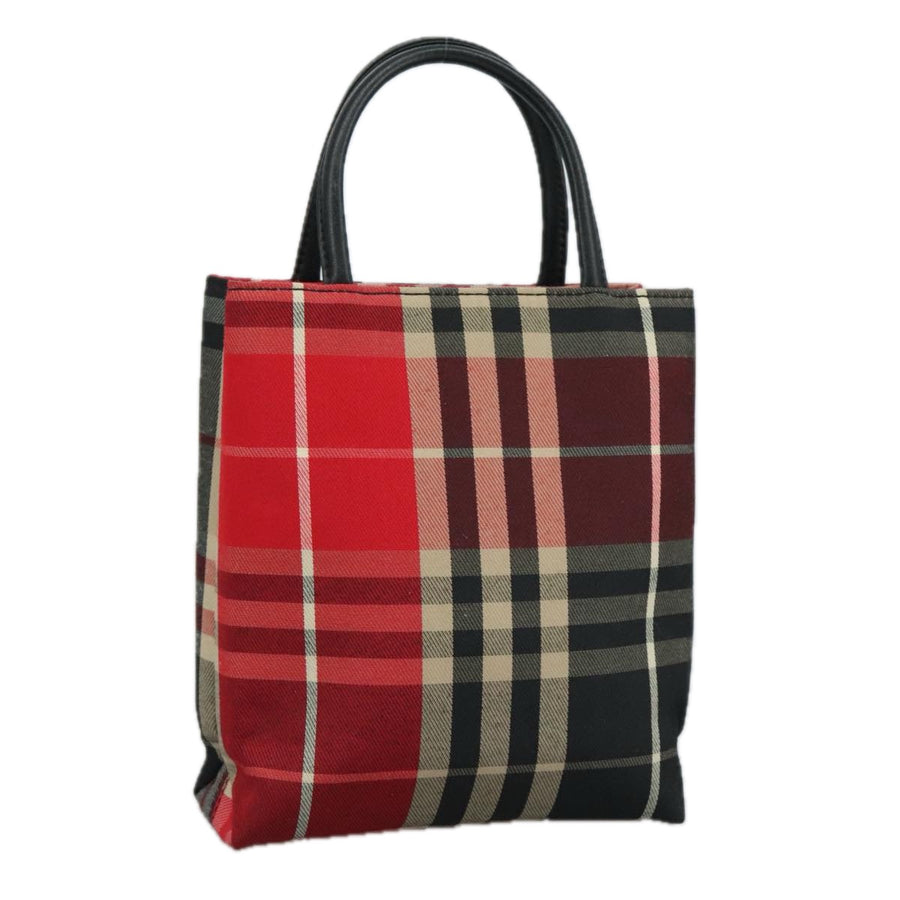 Burberry Red Plaid Tote Bag