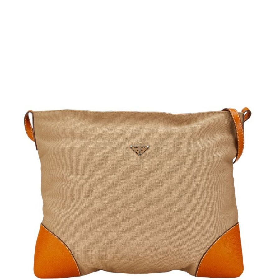 Prada Prada Tessuto Shoulder Bag  Beige
