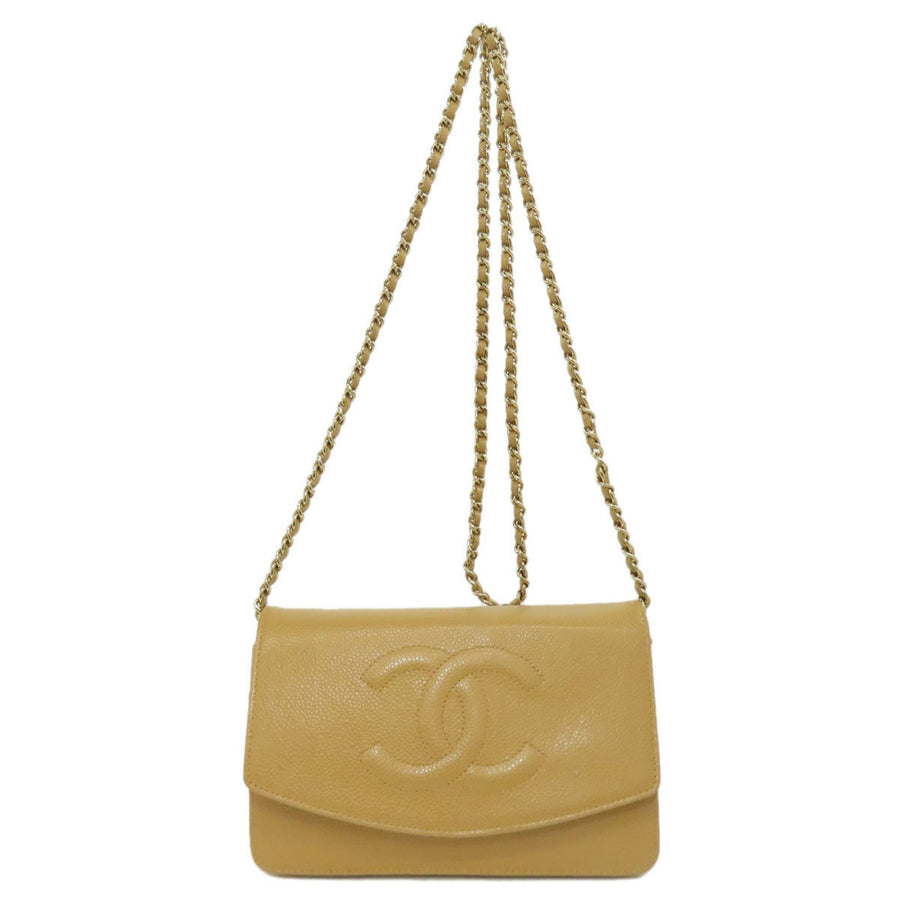 Chanel Classic Wallet on Chain Beige Lambskin