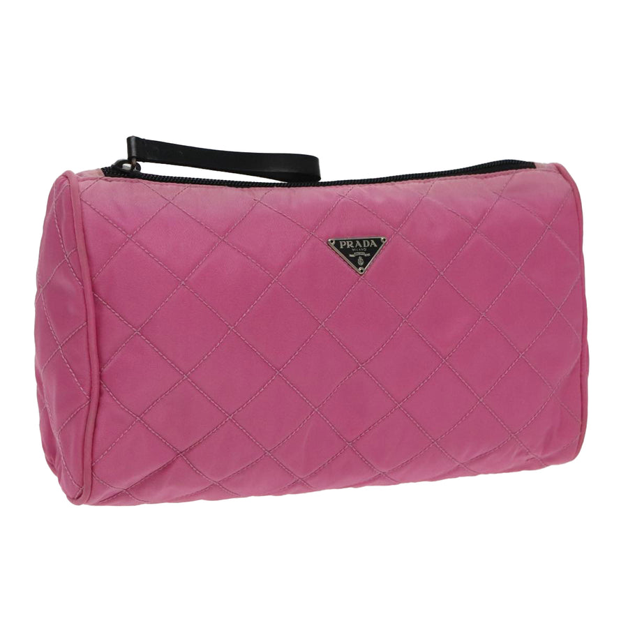 Prada Quilted Nylon Cosmetic CasePink