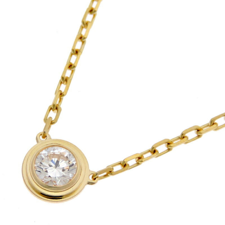 Cartier olitaire 18K Gold Diamond Pendant