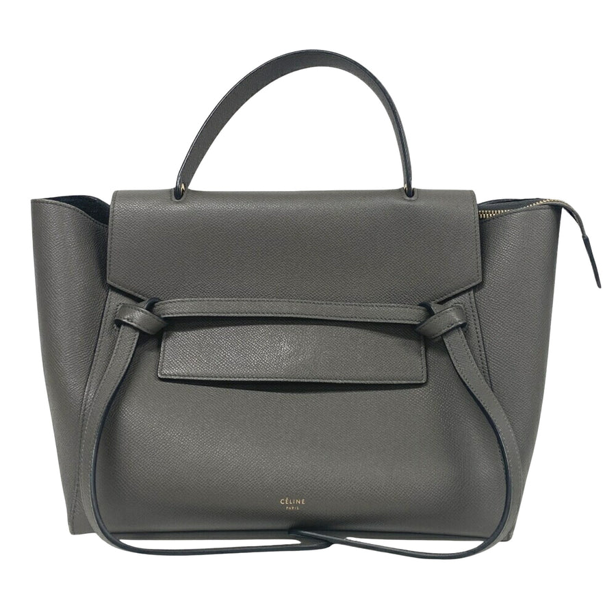Celine Celine Belt Bag Micro Grey Leather